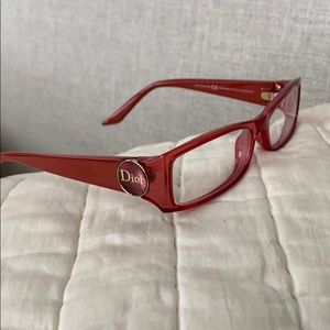 Dior seeing glasses red gold